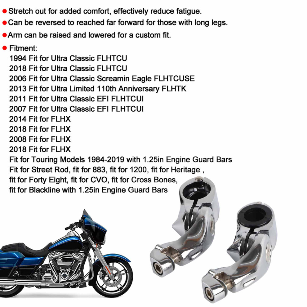 Short Highway Foot Pegs Mount Silver 7055741686498