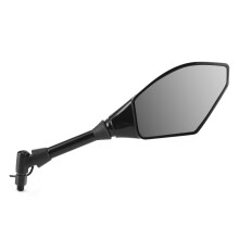 2pcs Motorcycle LED Turn Lights Side Rearview Mirrors 10mm Black