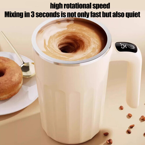 Auto Stirring Magnetic Insulated Cup With Time Temperature-2 1 1