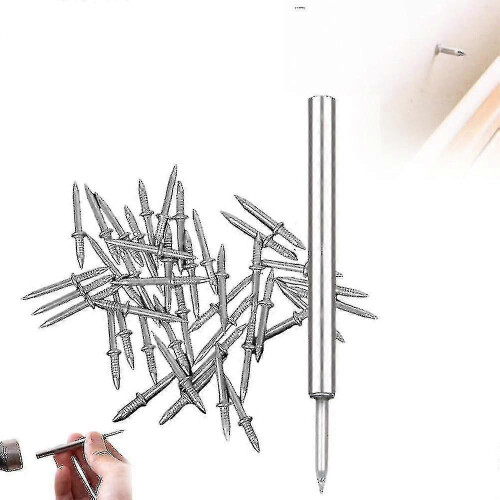 100pcs  Double-headed Nails,skirting Line Without Marks Nail, Invisible Security Screws - PJ