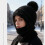 Stylish Cap Beanies Warm Trapper Hat Warm Hat Unisex-White 5