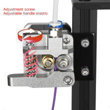 All Metal Aluminum Extruder Block for 1.75mm Filament 12cm, Grey
