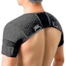 Christmas Black Double Shoulder Wrap Brace Rotator Cuff Arm Pain Relief Hot Therapy for Man And Women Flexible Xl - Pjun