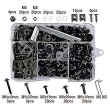 (Black) 177pcs Fairing Bolts Kit Cnc Screws Nut For Honda Cbr600rr Cbr900rr Cbr929rr Cbr1000rr Cbr 600rr 900rr 929rr 1000rr 600