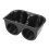 52mm ABS 2-Hole Gauge Mount Holder Car Dash Accessory Black 5