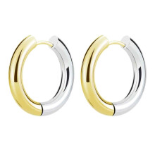 Pendientes hipoalergénicos unisex de acero inoxidable quirúrgico, ligeros y cómodos, con un lujoso acabado chapado y diseño degradado. Un regalo