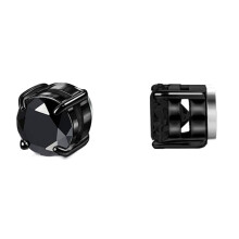 Cercei magnetici din oțel inoxidabil pentru bărbați și femei, strălucire clasică cu magneți din zirconiu, cercei cu diamant simulat din