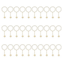 30 Stück Taufrosenkranz Aus Acryl, -Rosenkränze mit Engel für die Erstkommunion, Taufe, Party-Geschenke