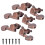 Guitar Locking Tuners Head Knobs 3L/3R Alloy Copper Brass 1