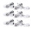 Silver Locking Guitar Tuning Pegs Head Knobs 3L 3R Improved Tuning Stability 1