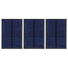 Sun Power Module Kit 3Pcs 5V 200mA Small Solar Boards with 30cm Red/Black Cable