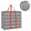 (60*63*25cm) 2 Pcs Storage Bag With Durable Zipper, Organizer Bag, Water Resistant 2