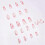 48 Pcs Glossy Press On Nails, Medium Stiletto Fake Nails, False Nails with Glue 2