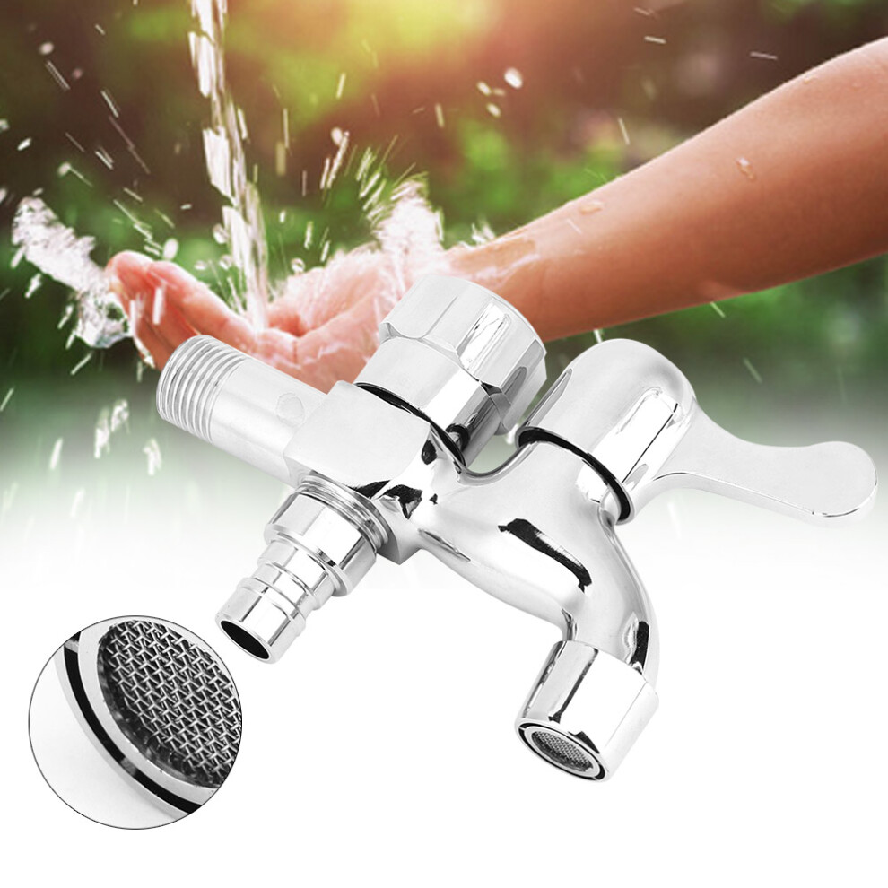 G1/2In Copper Dual-Use Quick Open Faucet For Washing Machine & Pool 7641392452287