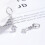 Γυναικεία σκουλαρίκια Lever Back, κρεμαστά με κυβικό ζιρκόνιο και δάκρυ, ασήμι 925, 4