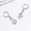 Γυναικεία σκουλαρίκια Lever Back, κρεμαστά με κυβικό ζιρκόνιο και δάκρυ, ασήμι 925, 5