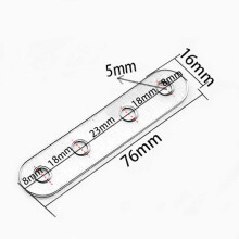 Pack of 10 Stainless Steel Connection Plate - Straight Piece Iron Flat Angle Furniture Fixed - DD01