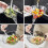 Drain Basket Multi-Functional Plastic Draining Bowl,Washing Vegetable Fruit Salad (Grey) - RIpj 3