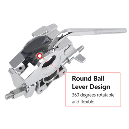 Rock-Solid Adjustable Tom Drum Bracket Extension Clip for Stage & Studio Use 2
