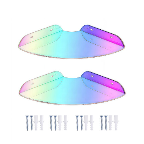 Pack of 2 Easy Install Acrylic Floating Ledges Speaker Camera-S