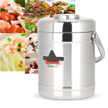 Isolierte Vakuum Lunchbox 1,8L Silber