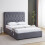 Seconique Madison 4ft6 Double Ottoman Fabric Bed Grey Velvet 1
