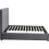 Seconique Madison 4ft6 Double Ottoman Fabric Bed Grey Velvet 6