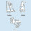 (A) 1/3pcs Cat Cookie Cutters Kitty Butt Shape Diy Biscuit Cookie Mold Stamp Bakeware 2