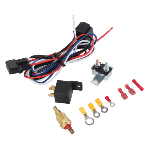 Car Radiator Fan Relay Kit Thermostat Switch