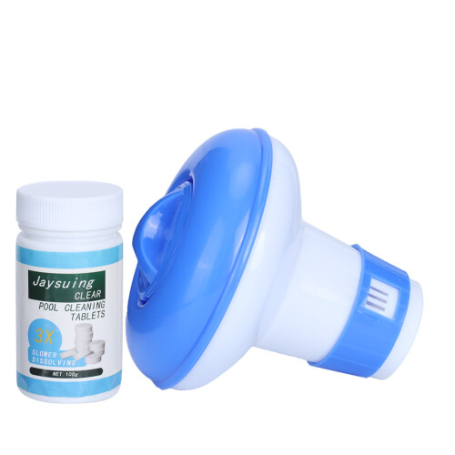 Automatic Pool Chemical Dispenser - Blue & White, PP, 183g 2