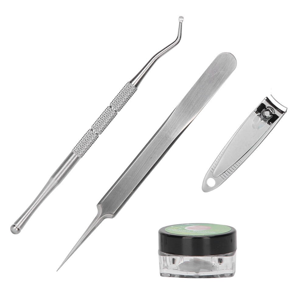 Ingrown Toenail Correction Kit with 50pcs Pads, Clippers & Tweezers