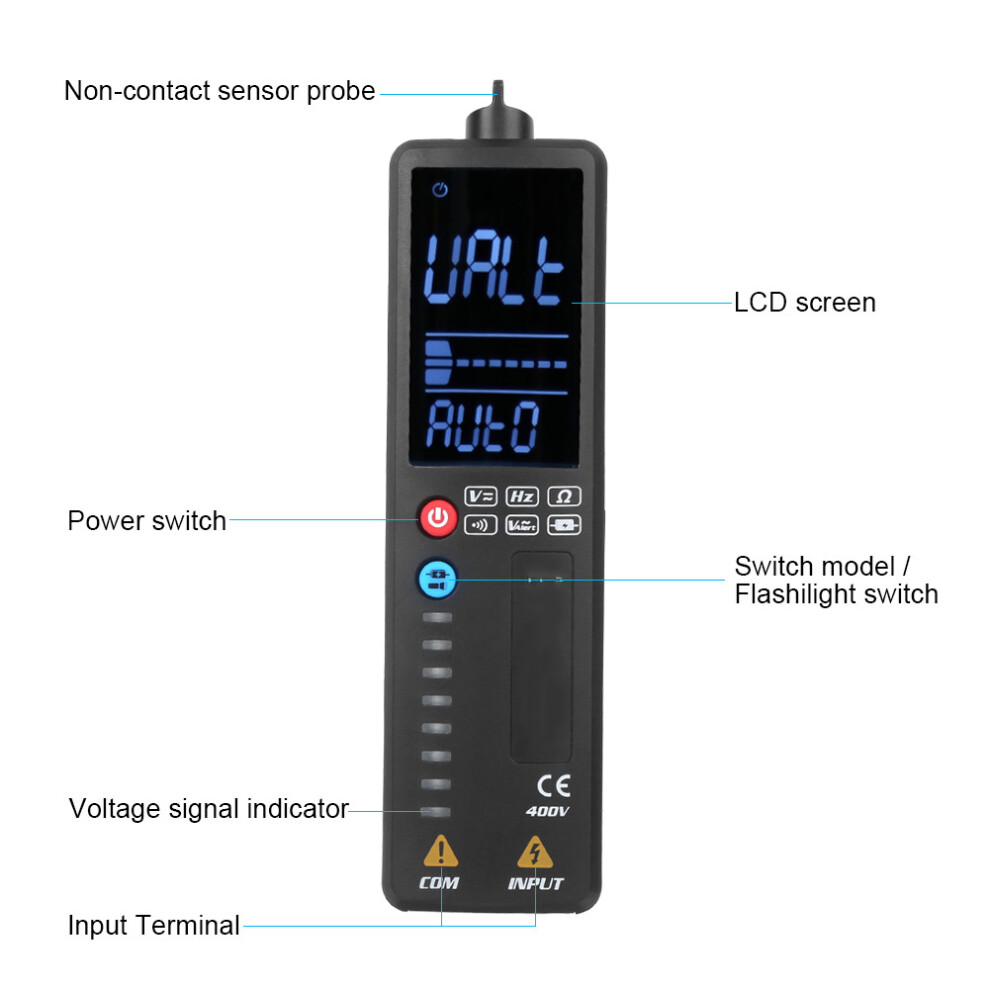 Smart Digital Multimeter Lcd Dual Mode Voltage Resistance Tester 9481392459651