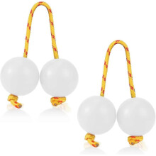(2 Pairs,White)1/2 Pairs Aslatua Shakers, Kashaka Musical Percussion Instrument African Asalato Shaker Rattle, Single Hand Percussion Instruments