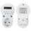 16A Digital Programmable Timer Socket with 2200mAh Ni-MH Battery, 12x7.2x7.5cm 12