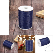 160m Wax Line DIY Cord 1mm Nylon Rope for Jewelry & Sewing Navy