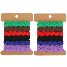 Exquisita artesanía Cinta de encaje en zigzag Colores vibrantes Material de calidad Para ropa de maternidad o confección de prendas Diseño único