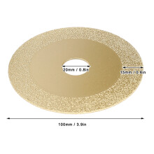 100mm 60 Mesh Titanium Brazing Diamond Cutting Wheel for Marble and Tile