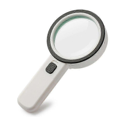 Hand-Held 30X High Magnification Magnifier with 12 LED Lamp Beads
