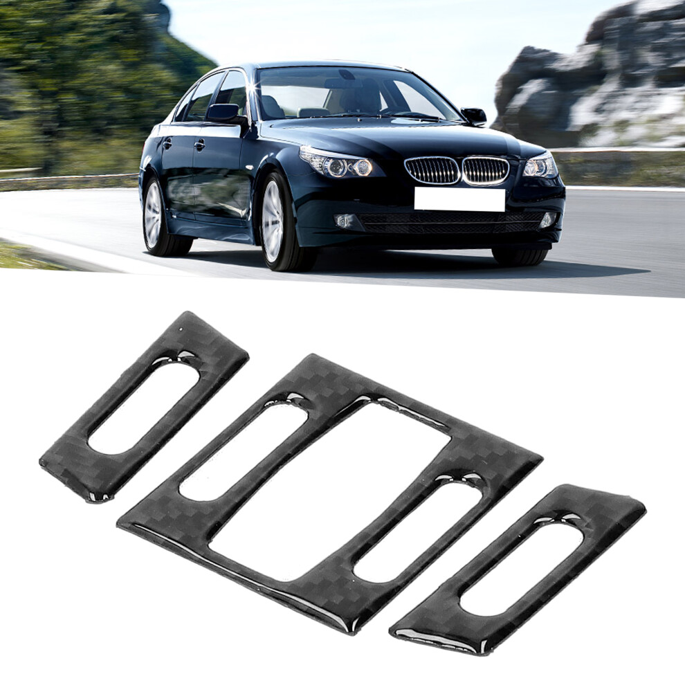 3 Pcs Carbon Fibre Interior Vent Trim For Bmw E60 7790334267288