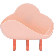 (Pink)Wall Hook Strong Adhesive Nail Free Wall Hanging Hook Wall Mounted Hook For Bathroom Kitchen Bedroom(white)