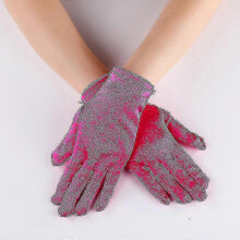 (rose Red) Womens Elegant Opera Short Satin Gloves Classic Banquet Party Wedding Gloves