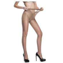 (40D, COFFEE) Super Durable Plus Size Tights, High Waist Control Top Sheer Pantyhose, Nylon Thigh High Stockings For Women - Ri