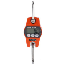 Mini Portable LCD Hanging Scale 300kg/600lb Orange 14x8x4.8cm
