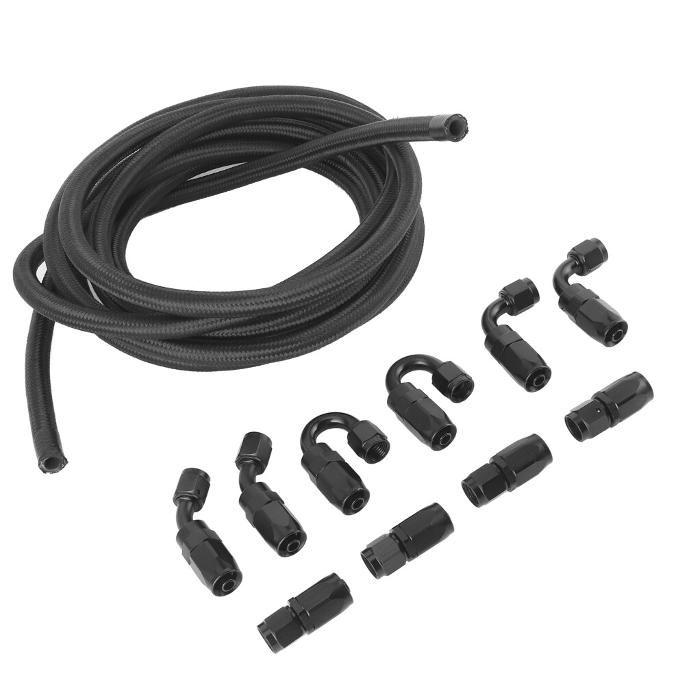 5M An6 Nylon Braided Oil Fuel Hose Kit 7444352707188
