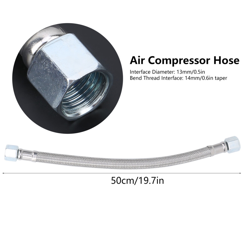 Cast Steel Air Compressor Hose 14 x 1.5 Female 5pk