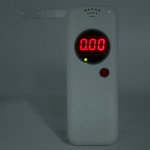 Digital Breathalyzer LCD Display, 12x4.5x1.8cm, White 2