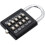 10-digit Button Combination Padlock 5 Locking Mechanism Bit Key Lock Blind Old - RiRi 1