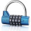 4 Digit Code Padlock, Gym Locker Lock, Resettable Heavy Duty Lock, 54mm/2.13 Inch, Resettable - RiRi 1