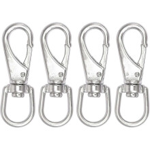 Stainless Steel Swivel Eye Snap Hook Scuba Diving Clip Spring Hook 4pcs - DD01