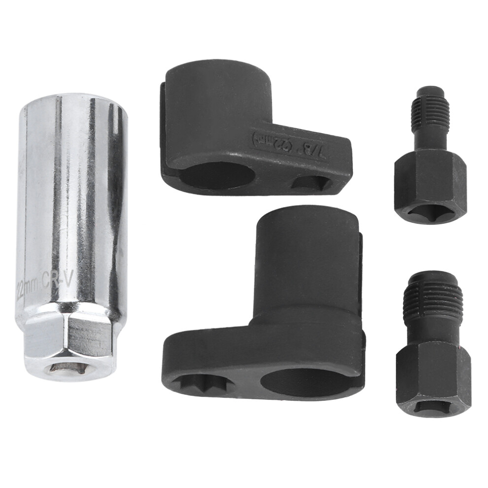 5Pcs Oxygen Sensor Socket Wrench Set 22Mm/7/8In Chrome Steel 9381392187755